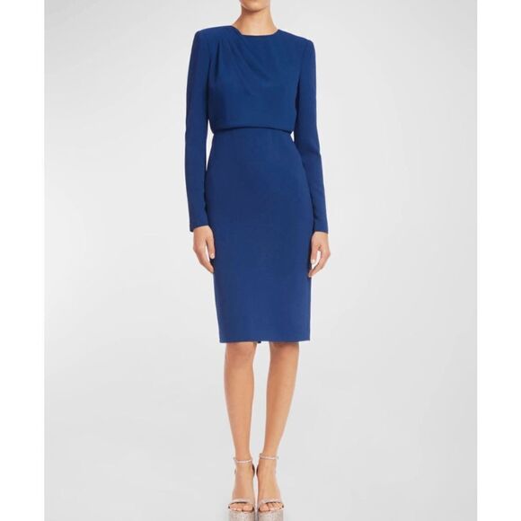 Badgley Mischka Dresses & Skirts - NWT Badgley Mischka Long Sleeve Bodycon Midi Dress Royal Blue XS​​